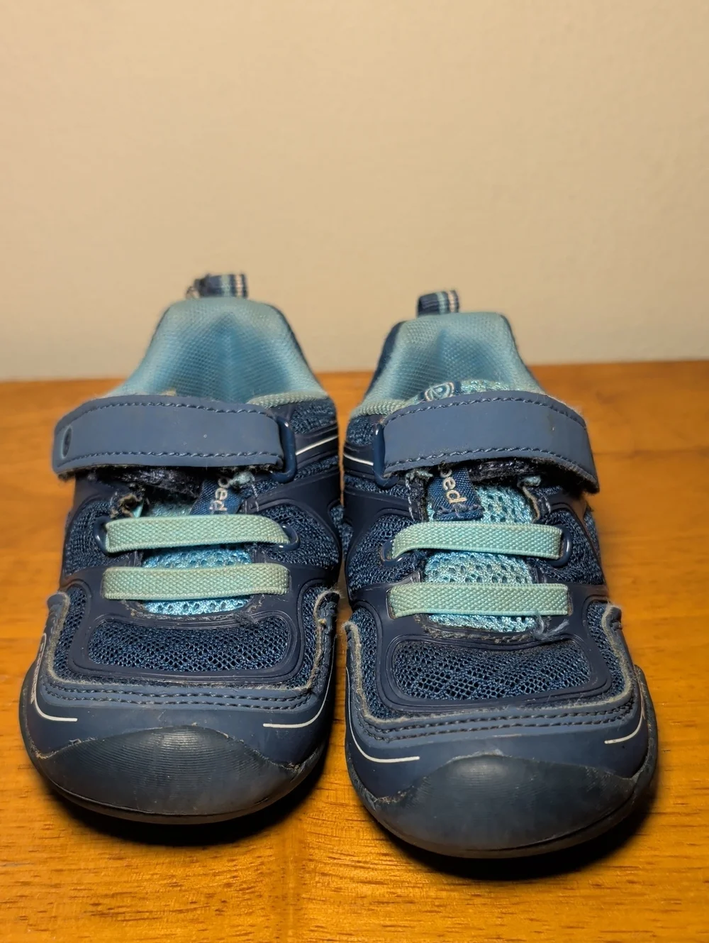 Pediped Grip & Go P-Force Iceberg Sneaker Navy Blue Toddler Boys Size 6